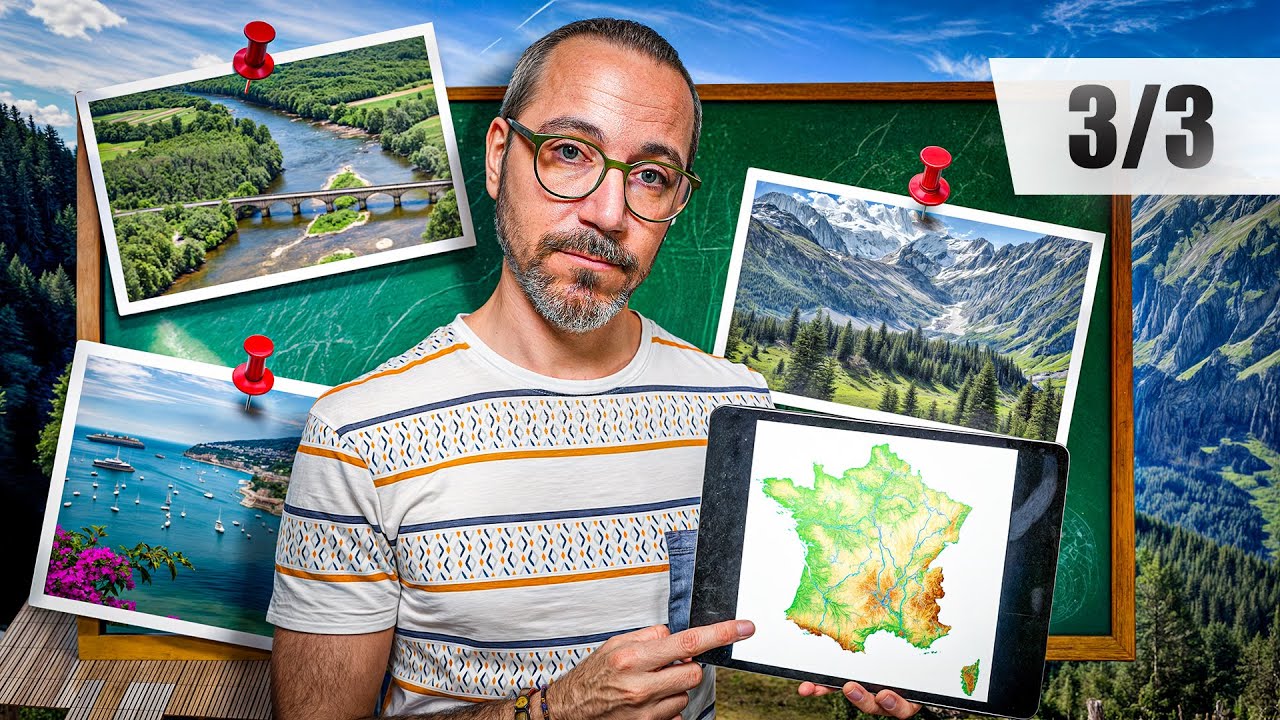 Les bases de la géographie française 3/3 - fleuves, montagnes et littoraux
